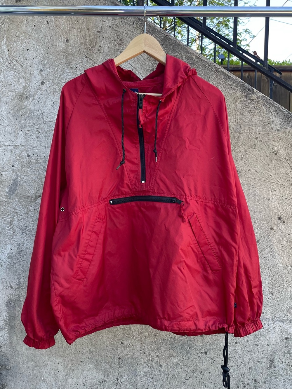 Vintage 90s red Gap anorak windbreaker jacket size medium